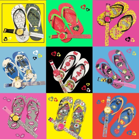 Harajuku Lovers Flip Flops 7/8 - Picture 3 of 3